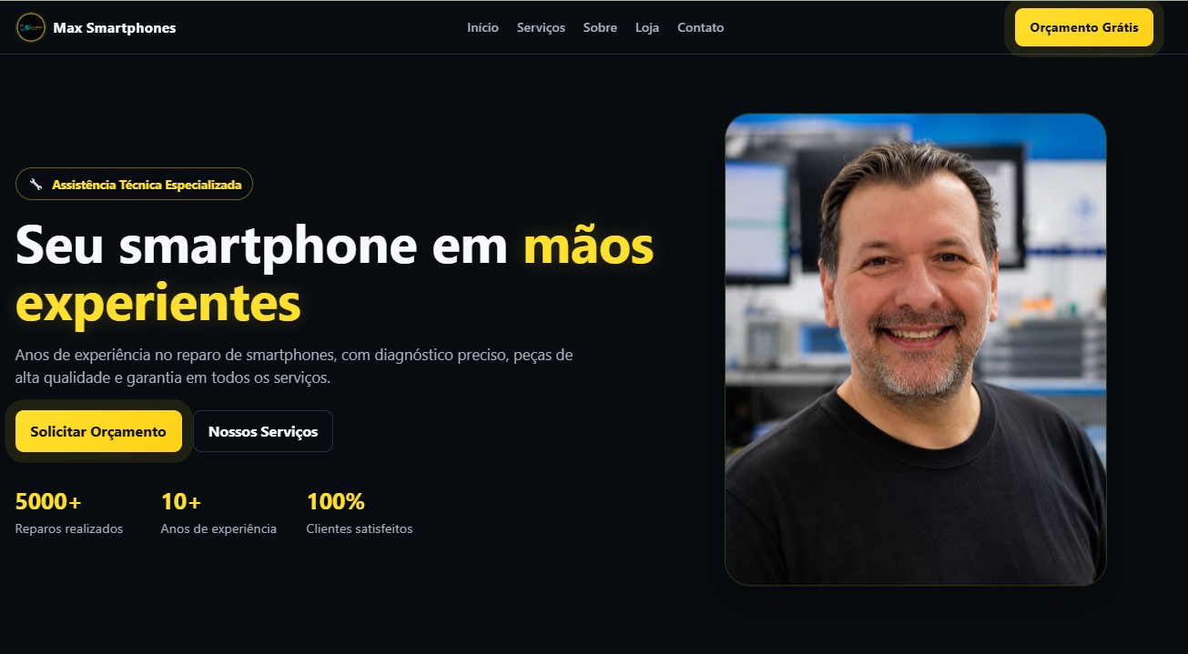 Capa do projeto Max Smartphones