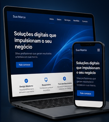 Destaque visual de Websites Profissionais