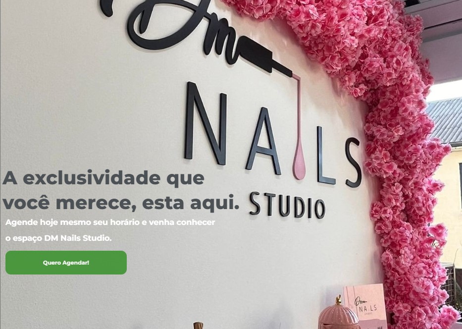 Print do projeto DM Nails Studio